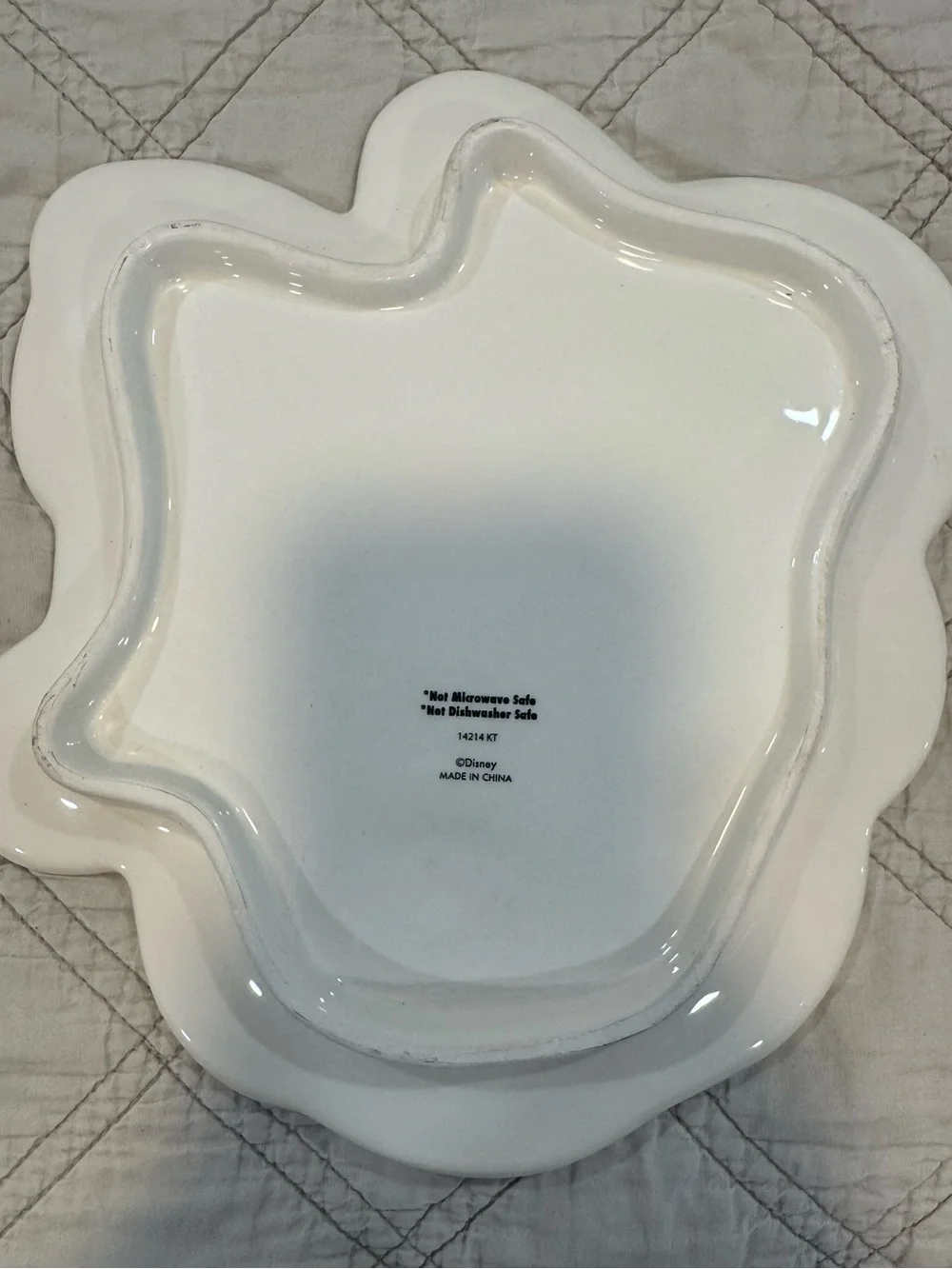 Disney White Ceramic Wall Plaque